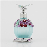 <center>1oz. Blue Butterfly Rose Dab Bottle </center>