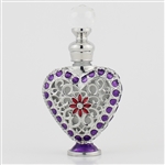 <center> 1/2oz. Silver Purple Heart Dab Bottle </center>