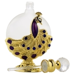 <center> 1oz. Gold Purple Peacock Dab Bottle  </center>