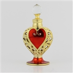 <center>1/3oz. Gold Red Heart Dab Bottle </center>