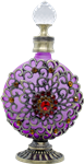 <center>1 oz. Floral Purple | Round | Dab  Bottle</center>