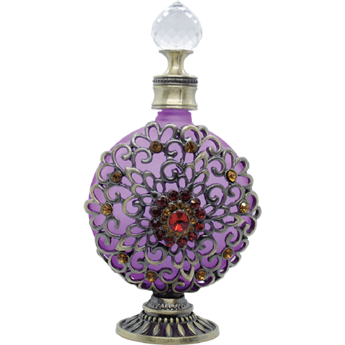 <center>1 oz. Floral Purple | Round | Dab  Bottle</center>