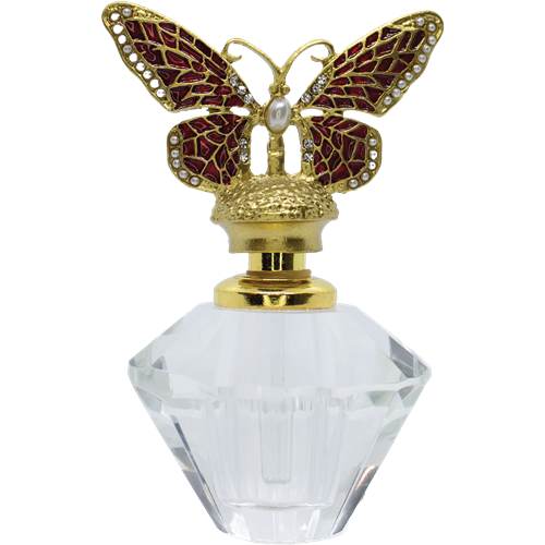 <center>4 ml. Red Butterfly | Glass Dab Bottle</center>