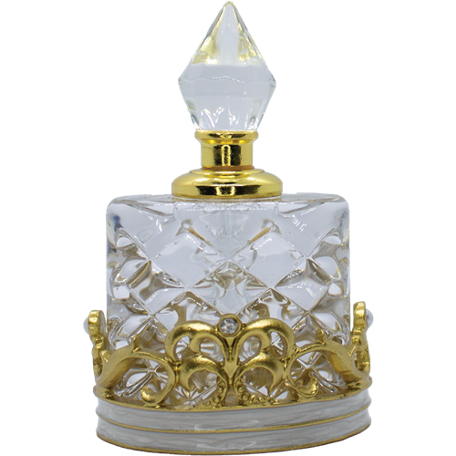 <center>4 ml. White Queen's Crown | Glass Dab Bottle</center>