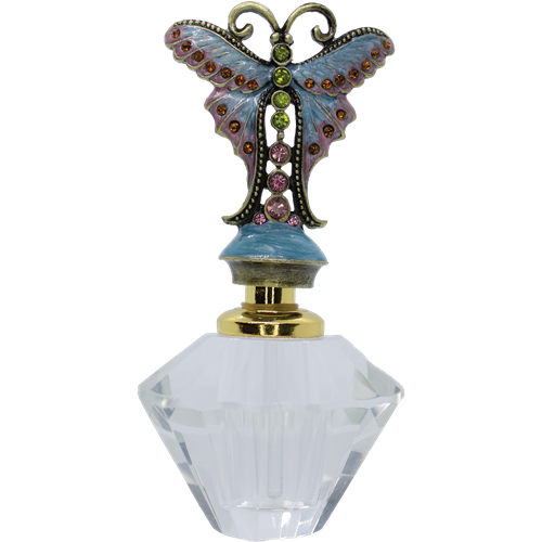 <center>4 ml. Blue Luna Moth Butterfly | Glass Dab Bottle</center>