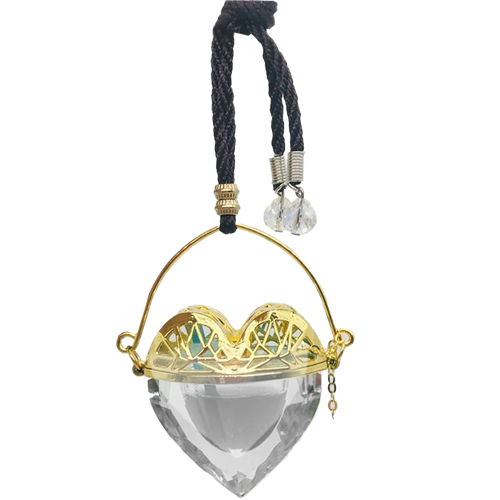 <center> GoldHeart Car Freshener Pendant </center>