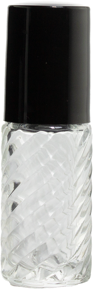 Swirl Roll-On Bottle Black Cap