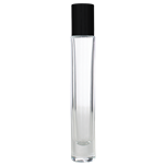 <center>1/3 oz Tall Cylinder Roll On  Bottle Black cap</center>