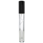 <center>1/3 oz Tall Cylinder Glass Spray Bottle Black Cap</center>