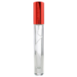 1/3 oz Tall Cylinder Glass Red Atomizer Spray Bottle