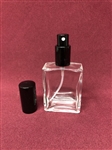 2 oz Rectangle Glass Spray Bottle