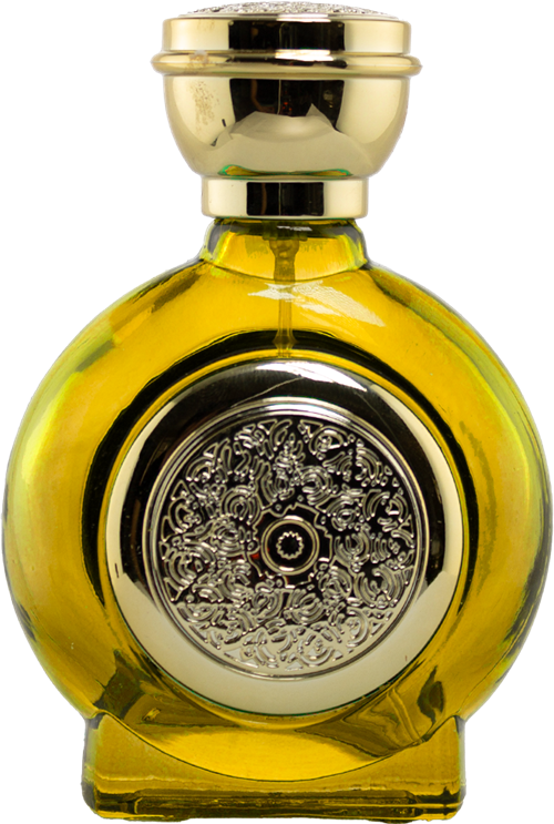 <center> Yellow Round Bottle w/ Gold Spray </center>