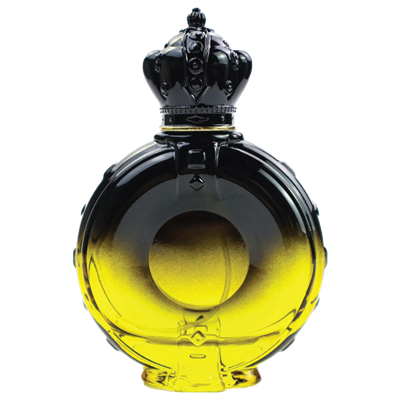 <center>1.7 oz. Ombre Yellow Black Royal Spray Bottle </center>